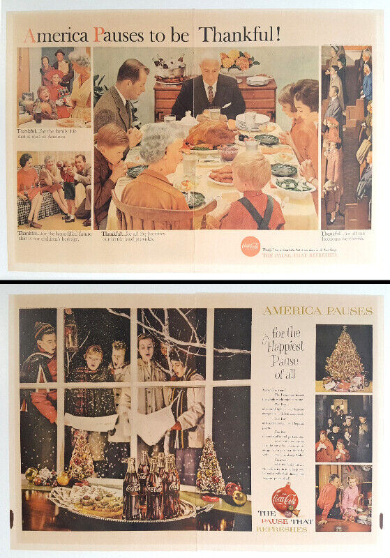 1959 Coca-Cola Magazine Double Page Advertisement dans Art et objets de collection  à Ville de Toronto