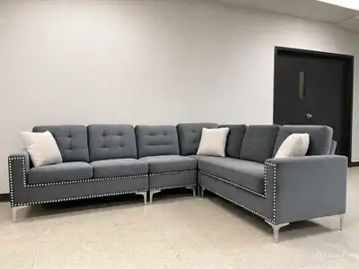 New Sectional Sofa + Free delivery, View more