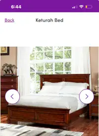 Solid wood queen bed frame 