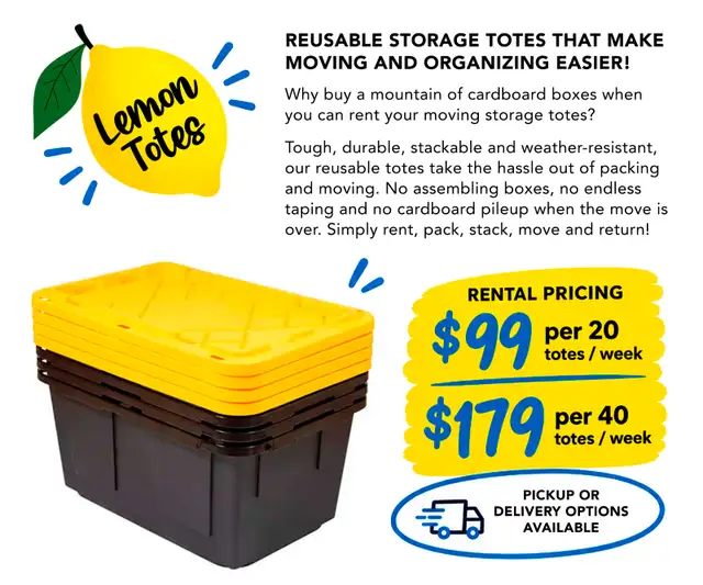 Moving Boxes Without the Cardboard Hassle – Rental Moving Bins