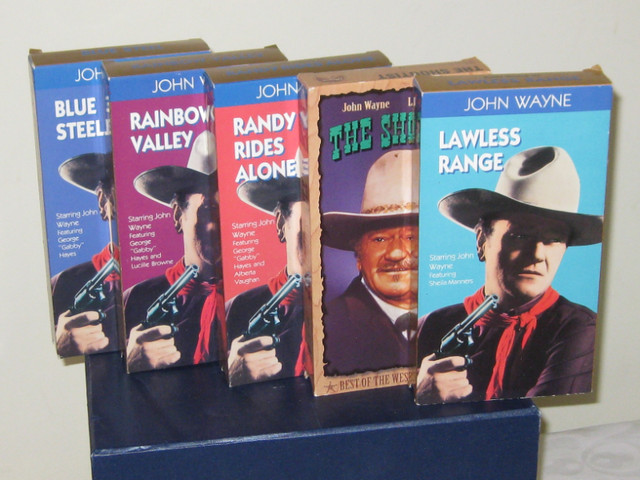 John Wayne VHS Tapes (movies) in Video & TV Accessories in Calgary
