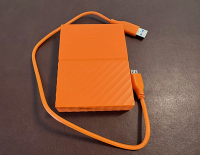 WD Orange 1TB Western Digital My Passport Portable Hard Drive, View more