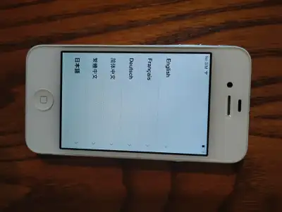 Unlocked Iphone 4, 16G, no SIM card; Ready for new user. Phone only, no accessory.