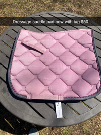 Dressage saddle pad