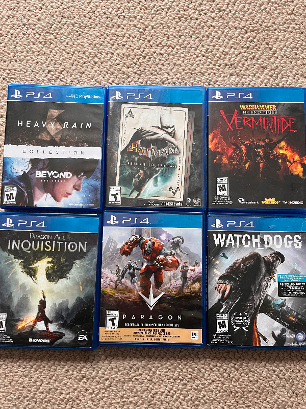 PS4 Teen Games - TitanQuest,Batman, Destiny, 2nd son, Paragon in Sony Playstation 4 in North Bay