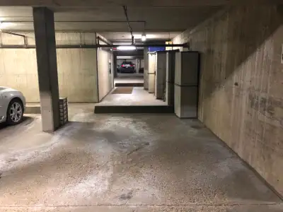 Secure, underground parking stall for rent in Downtown Edmonton. On 104 Street, south of Jasper Ave....