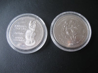 Two Souvenir Dollars of Canada