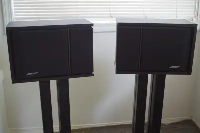 Bose 201 Audio Speakers and Floor Stands, View more