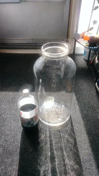 Huge antique 4+ gallon jar, View more