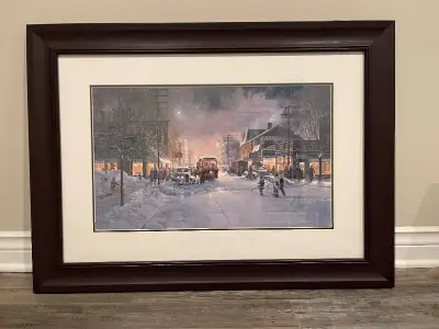 Large Winter Scene Print, View more