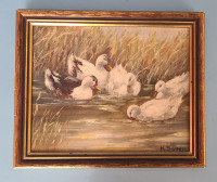 Hubert Bauer (Czech, 1905 - ?) Original Oil Painting, 8.5" x 10"