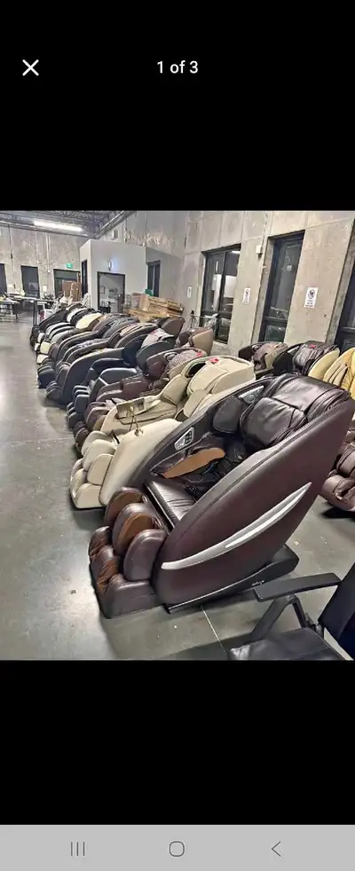 Zero Gravity Full Body Massage Chair SL-Track Recliner with Built-In Heat Therapy Foot Roller ,Smart...