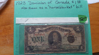 Canada 1923 Dominion of Canada Dollar Bill