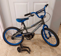 Kids' Sidewinder 18" Bike, Training Wheels, Pedal Brake & V
