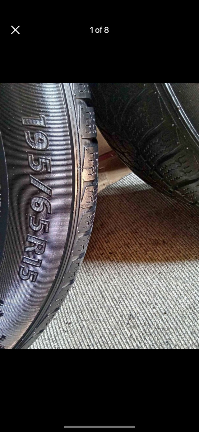 Set of 4 DYNAMO winter tires with rims (195 65 15) pattern (5×11 in Tires & Rims in Oakville / Halton Region - Image 2