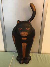 Cat Wood 19" High Statue from Pier 1