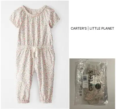 CARTER’S LITTLE PLANET - NB - NWT - INFANT GIRLS FLORAL OUTFIT, View more