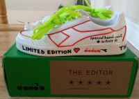 Diadora By The Editor Unisex White Low-top Leather Sneakers