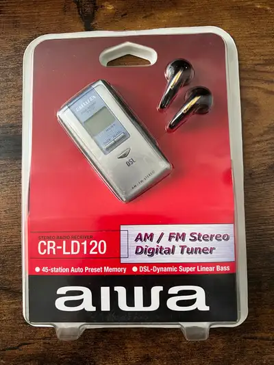 Sealed Aiwa CR-LD 120 pocket AM /FM Radio , View more