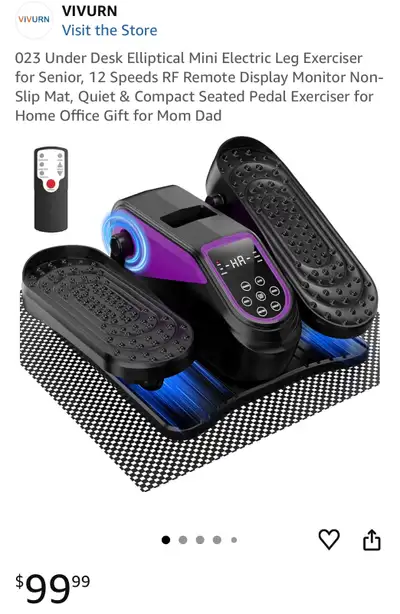 Under Desk Mini Electric Leg Exerciser, View more
