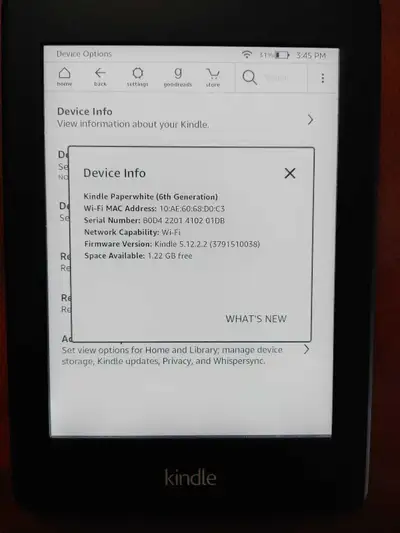 Kindle Paperwhite (6th Generation) with case, View more