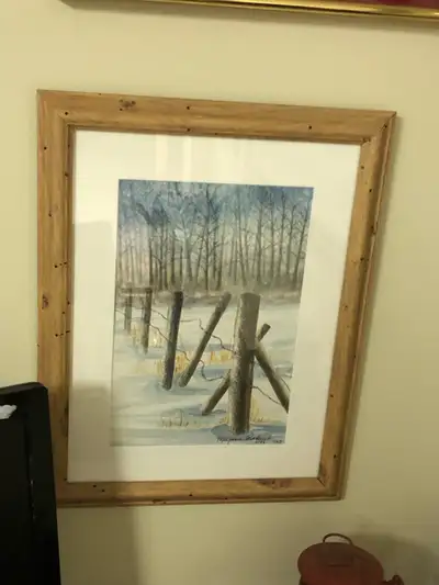 Framed Watercolour Painting, View more