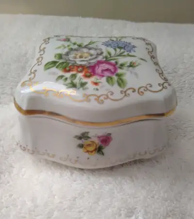 Vintage Porcelain Keepsake Box, View more