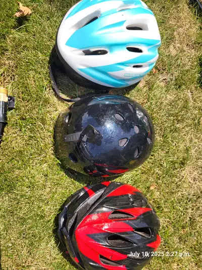 Bike helmuts.  $10 each, View more