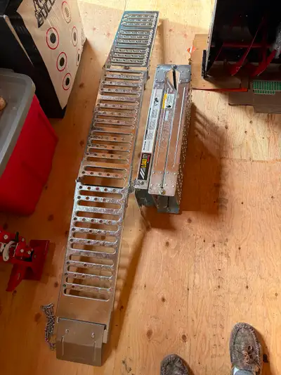 ERICKSON TRI-FOLD ARCHED STEEP RAMPS, 1000LB Brand new never used Retail for $387 + tax at Royal Dis...