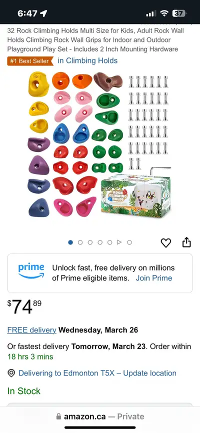 Brand new rock climbing holds , View more