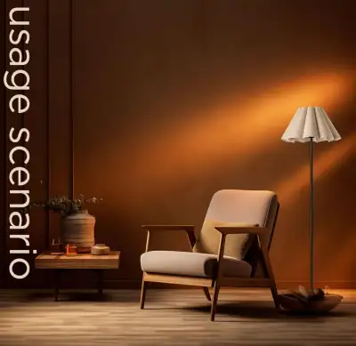 New Modern Black Pole Floor Lamp,Simple Design Tall Lamp/Beige, View more