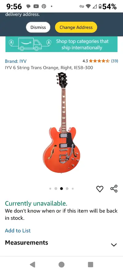 New IYV guitar. For details go to Amazon.com (American). Last time it was listed on Amazon.ca, I bel...