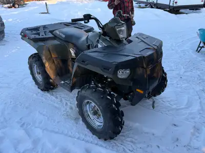 2013 Polaris sportsman 400 HO -has some blemishes but is a solid unit -Atv has higher mileage but st...
