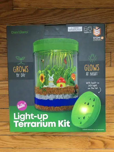 Dan & Darci - Light-up Terrarium Kit for Kids, View more