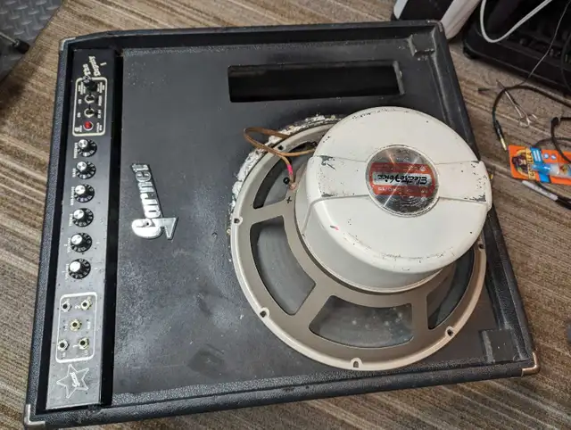 Vintage Rare Garnet "The Deputy 1" 50W All Tube Plexi Combo15"EV in Amps & Pedals in Winnipeg - Image 3