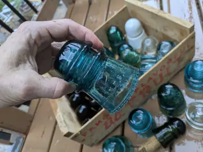 Vintage Glass Insulator Collection (35 PCS), View more