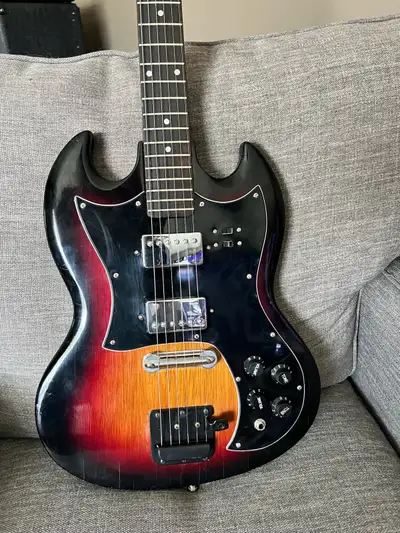 Teisco Trump 1960’s SG-Style Electric Guitar – Made in Japan , View more