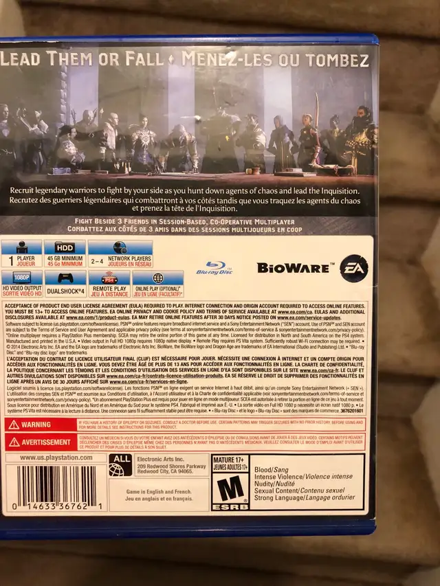 ps4 dragon age  in Sony Playstation 4 in Ottawa - Image 3