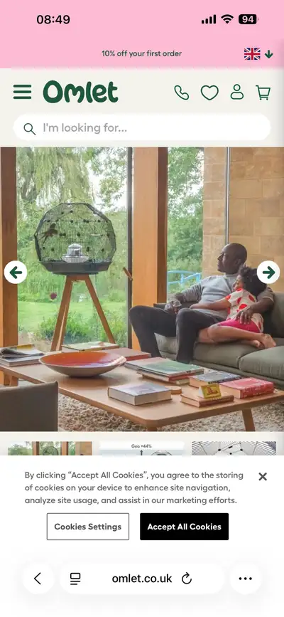 couple de Pieruches avec cage Geo, View more