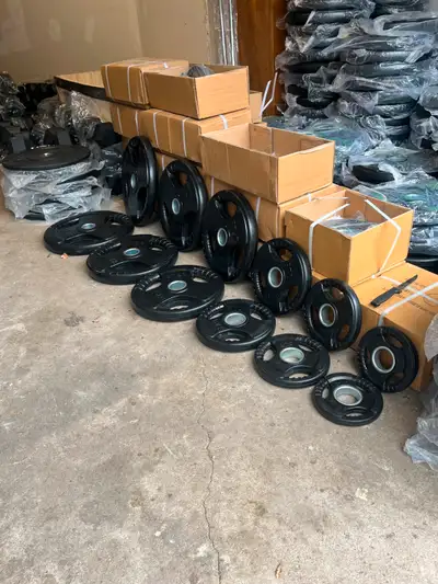 Full Olympic Rubber Weight Plate Set *Brand New*, View more
