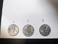 1944 Canadian nickels