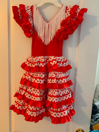 Cuban, Flamenco Girl Dress