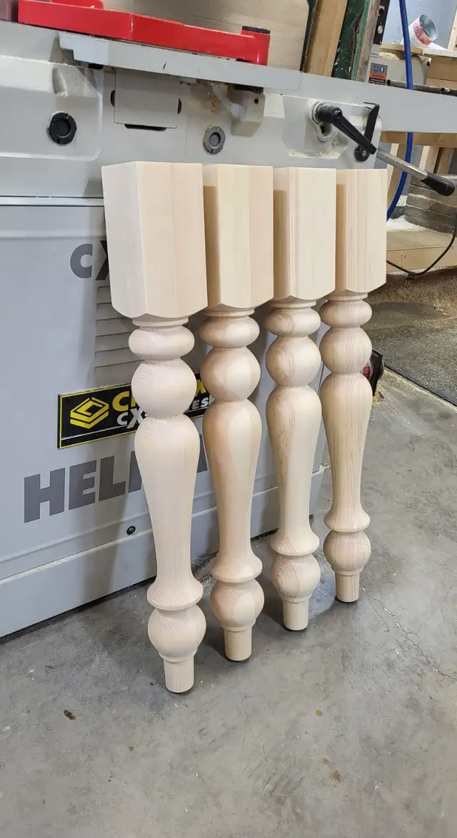 Turned wood dining table legs and pedestals in Dining Tables & Sets in Dartmouth - Image 2