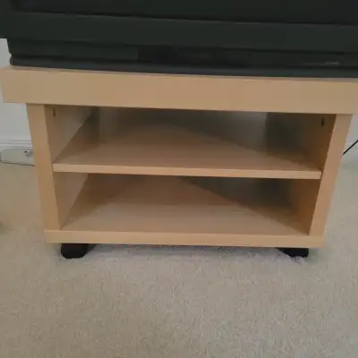 Antique Wooden TV Stand Castors  Adjustable Layer 23 3/4"x9 1/2", View more