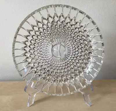 7” ANCHOR HOCKING Clear Glass Hobnail Bottom Nappy Trinket Dish, View more