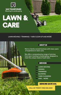 Lawn mower, renovation, fence 