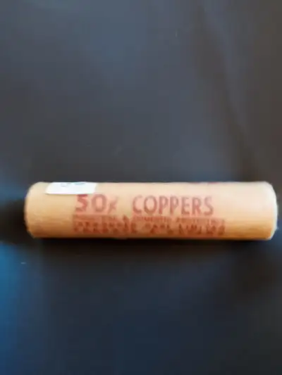 Unopened 1967 penny roll from mint. Birds Price is firm. Will delete when sold. Canadian coins.