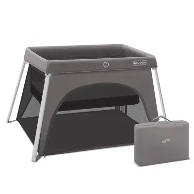 Portable Travel Crib for Baby Foldable Travel Playard w Mattress, View more