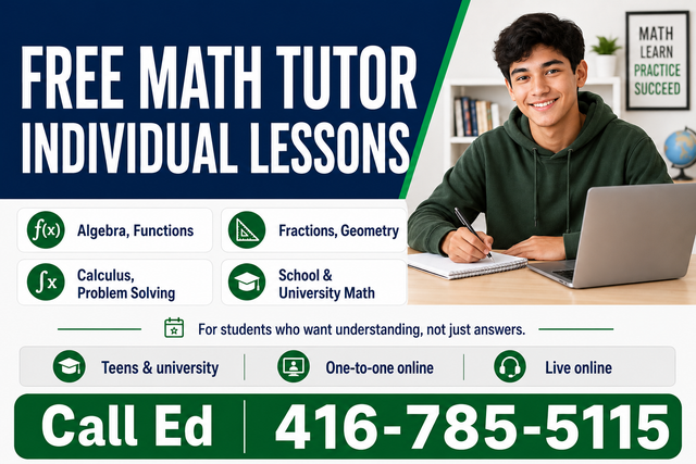 Free Math Tutor Individual Lessons505382093372139520