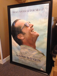 framed movie poster jack nicholson as good as it gets